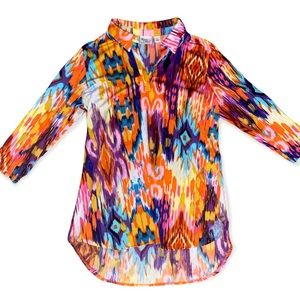 Colorful Patterned Women's Top